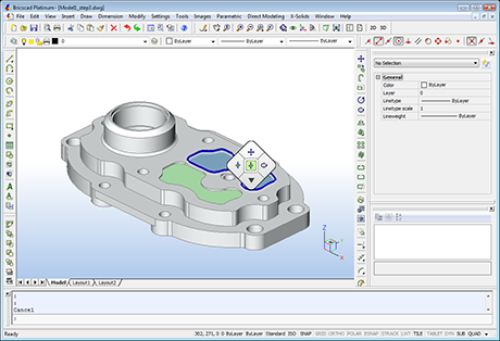 Прямое моделирование в Bricscad V12