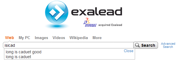 Публичный сервис Exalead по поиску в Интернете