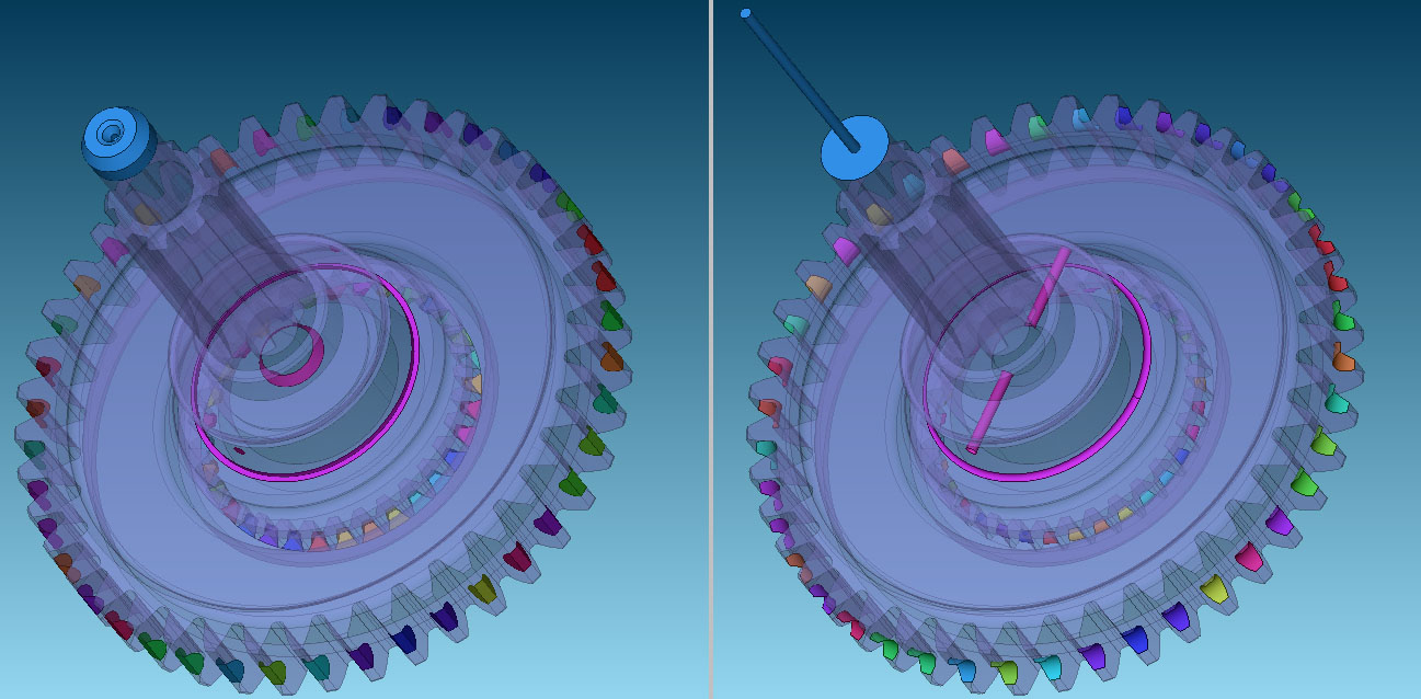 Differences between CATIA and SOLIDWORKS models found by LEDAS Geometry Comparison