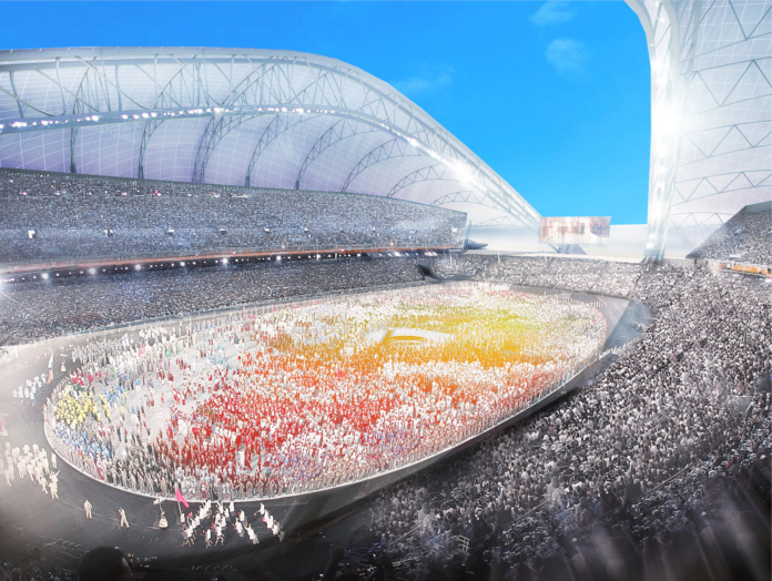 BIM-модель стадиона Фишт в Сочи