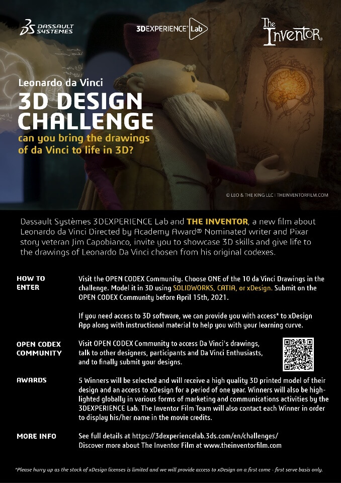 LEONARDO DA VINCI 3D DESIGN CHALLENGE