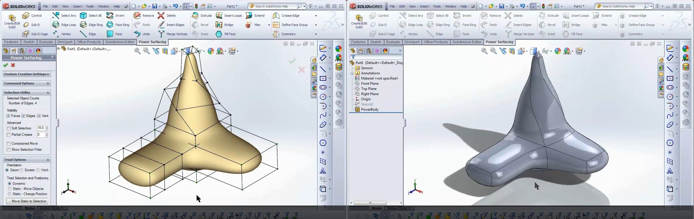  Power Surface SubD   NURBS-    SolidWorks