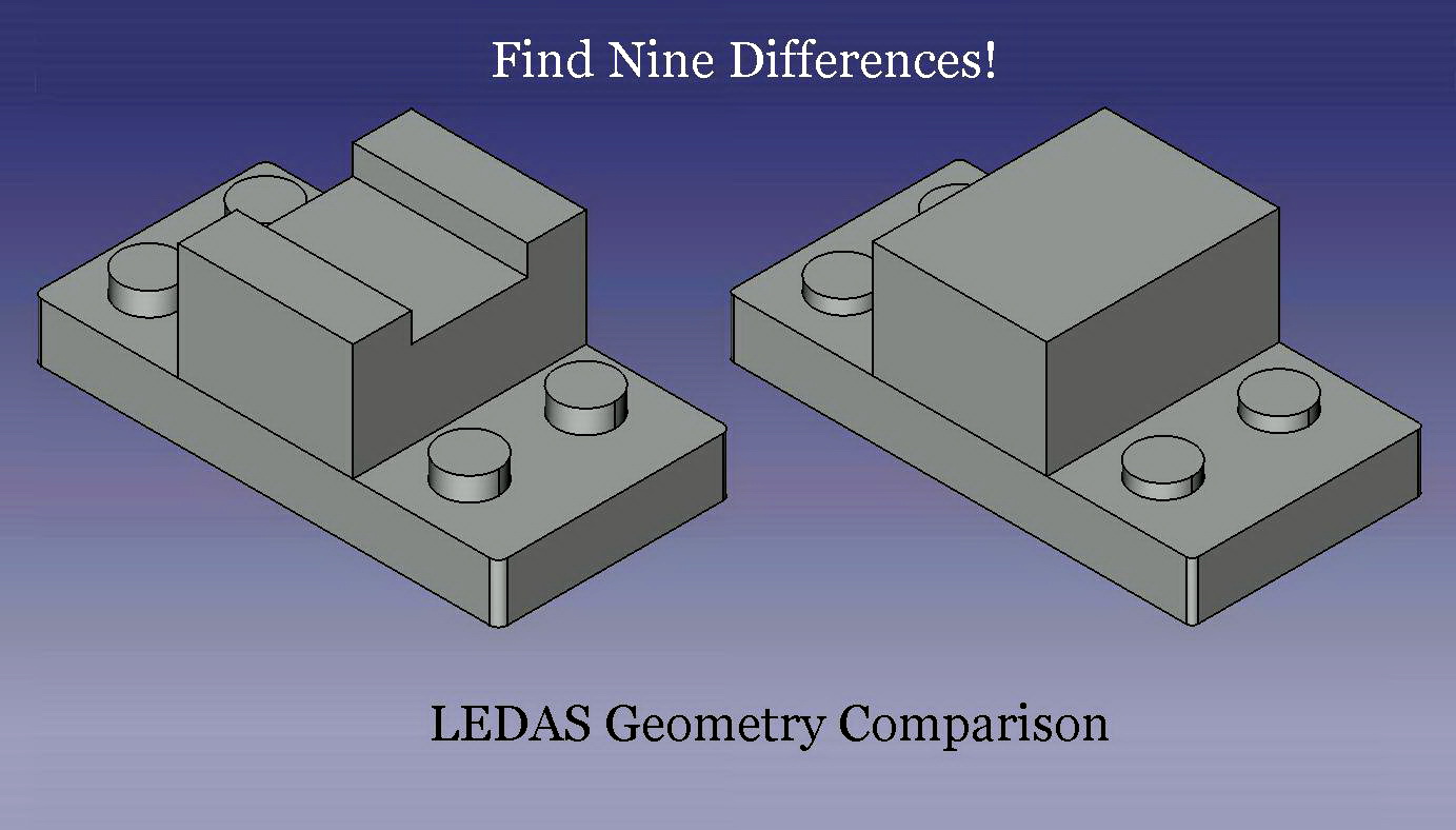 ЛЕДАС 15 Geometry Comparison